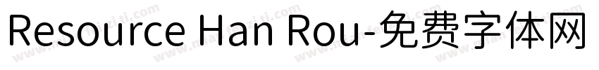 Resource Han Rou字体转换